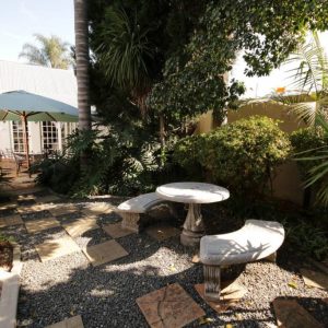The beautiful gardens of The Oxford Lodge